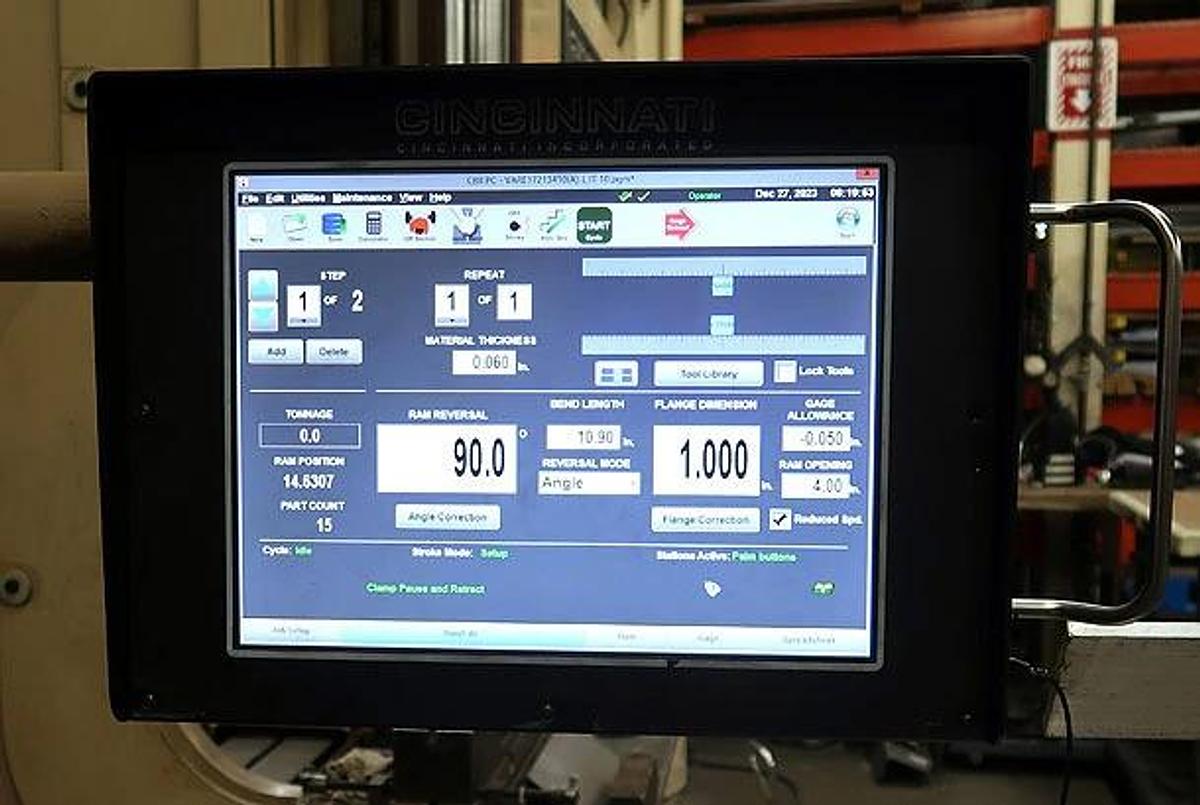 Used 1997 - 350 Ton x 12' Cincinnati CBII350 CNC Press Brake