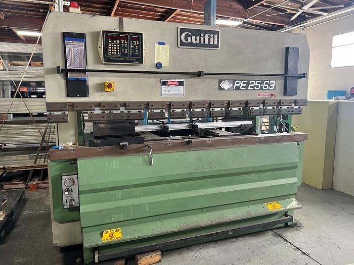 Used 70 Ton x 8' Guifil PE2563 CNC Hydraulic Press Brake for
