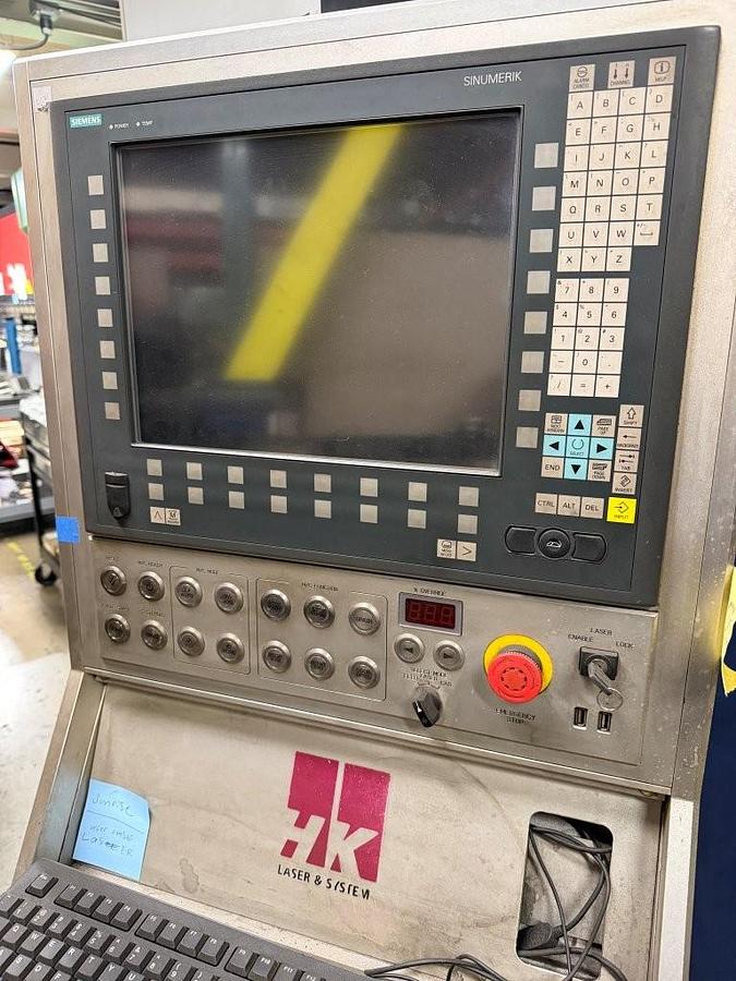 Used 2014 - 4000 Watt HK PL3015 CNC Fiber Laser Cutting System