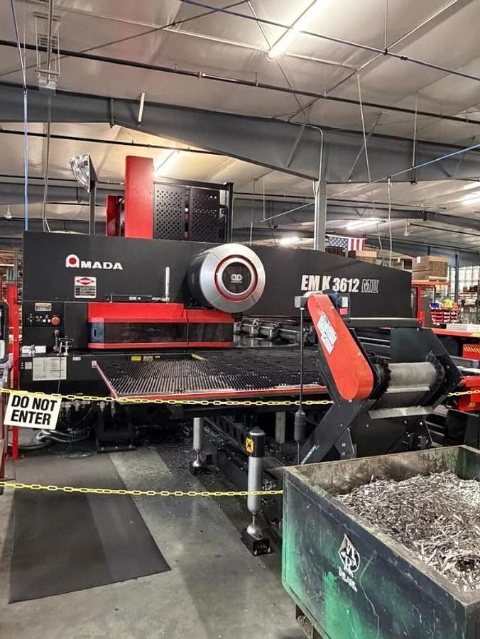 Used 2019 - 33 Ton Amada EMK-3612-MII Servo Driven Turret Punch