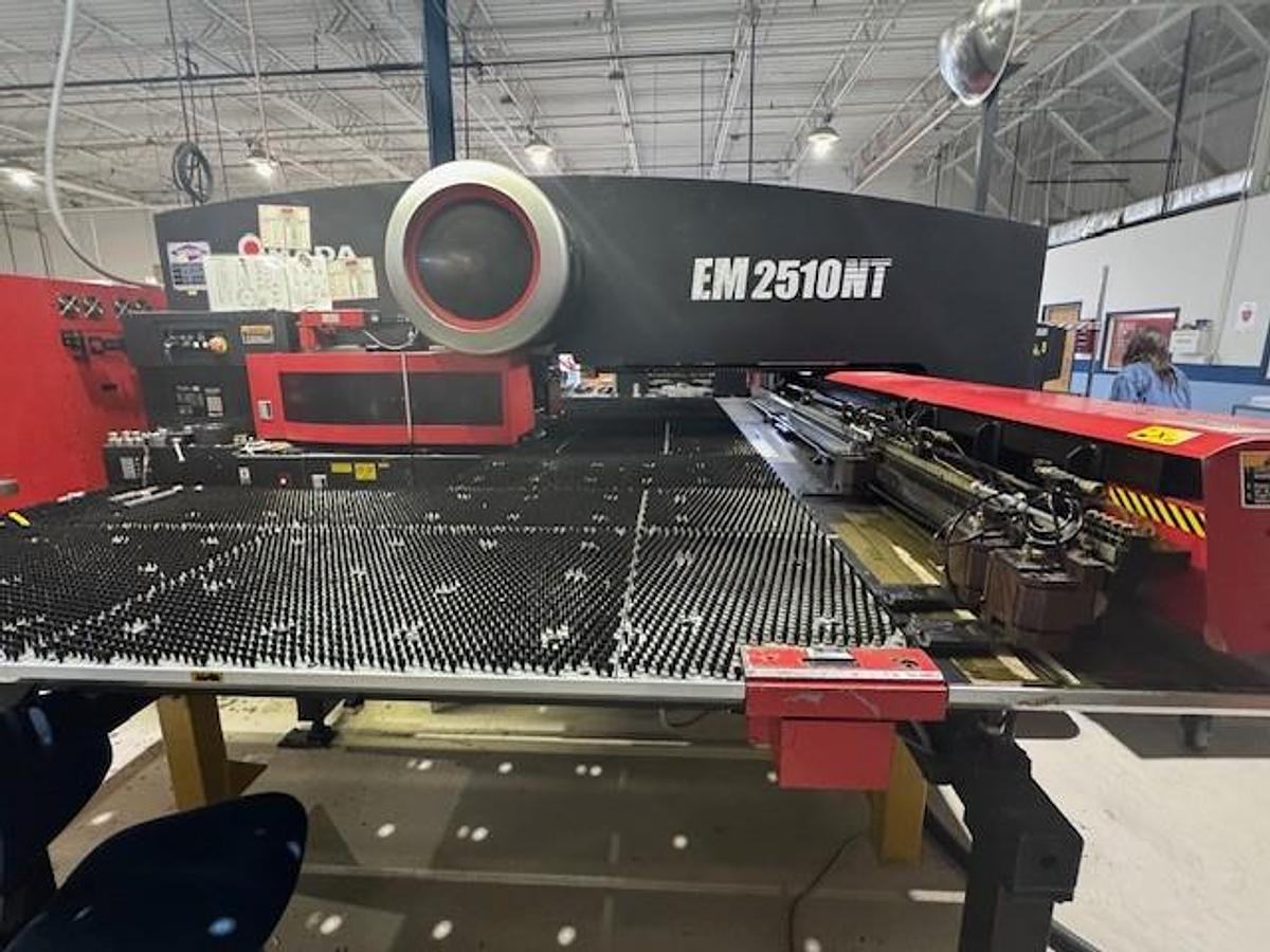 Used 2003 - 22 Ton Amada EM-2510NT CNC Turret Punch