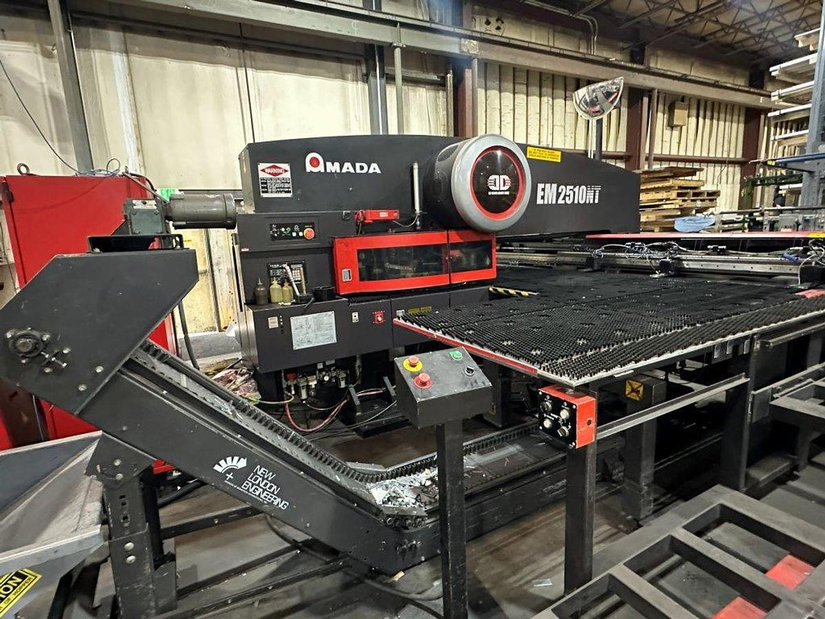 Used 2006 - 22 Ton Amada EM-2510NT Servo Driven Turret Punch