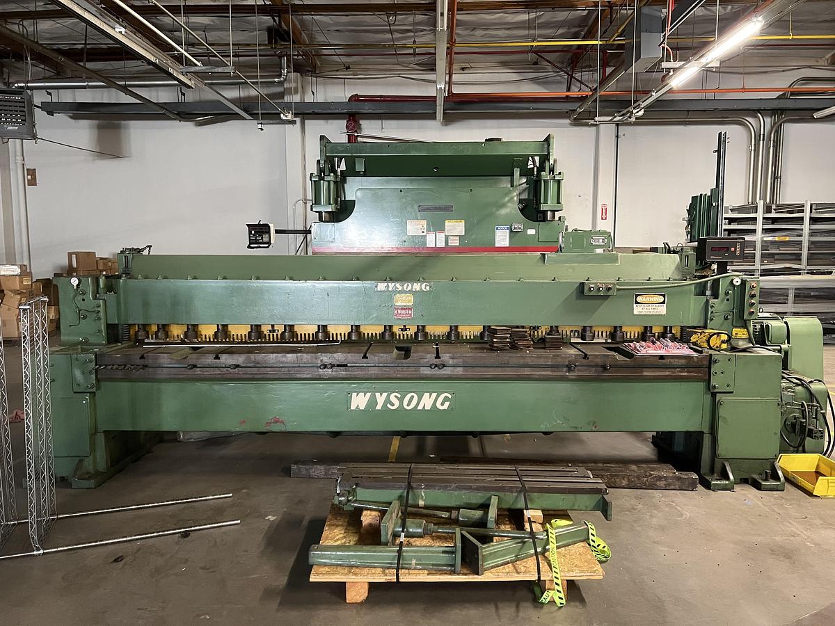 Used 10 ga. x 12' Wysong 10-144 Mechanical Shear