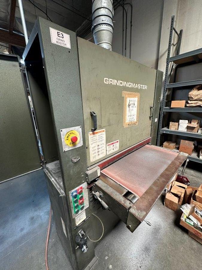 Used 35" GrindingMaster Wide Belt Grinding/Graining Machine