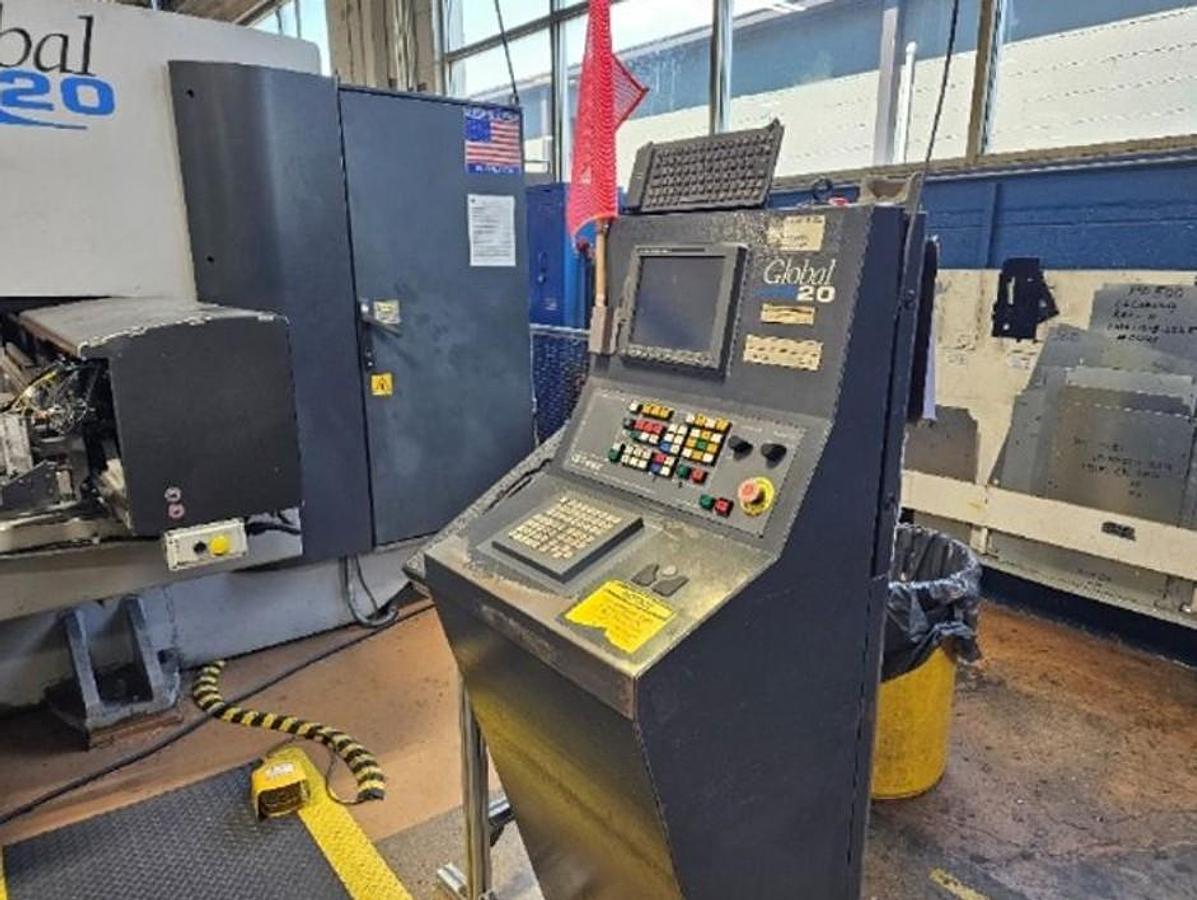 Used SET OF 2 - 2004 & 2002 - 20 Ton LVD Strippit Global 20/1215 CNC Turret Punch