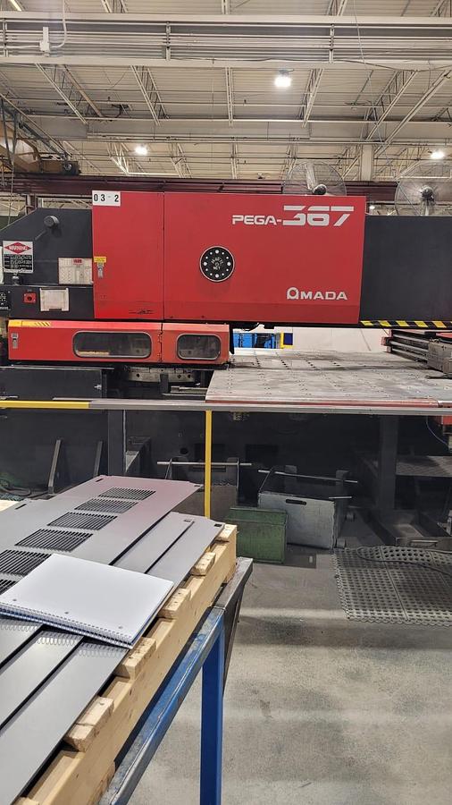 Used 1991 - 33 Ton Amada Pega 367 CNC Turret Punch