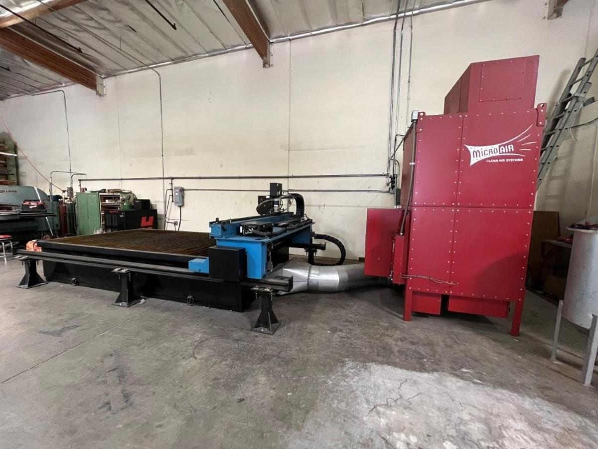 Used 2010 - 6' x 12' Cutting System Inc RAPTOR CNC High Def Plasma Cutting Machine