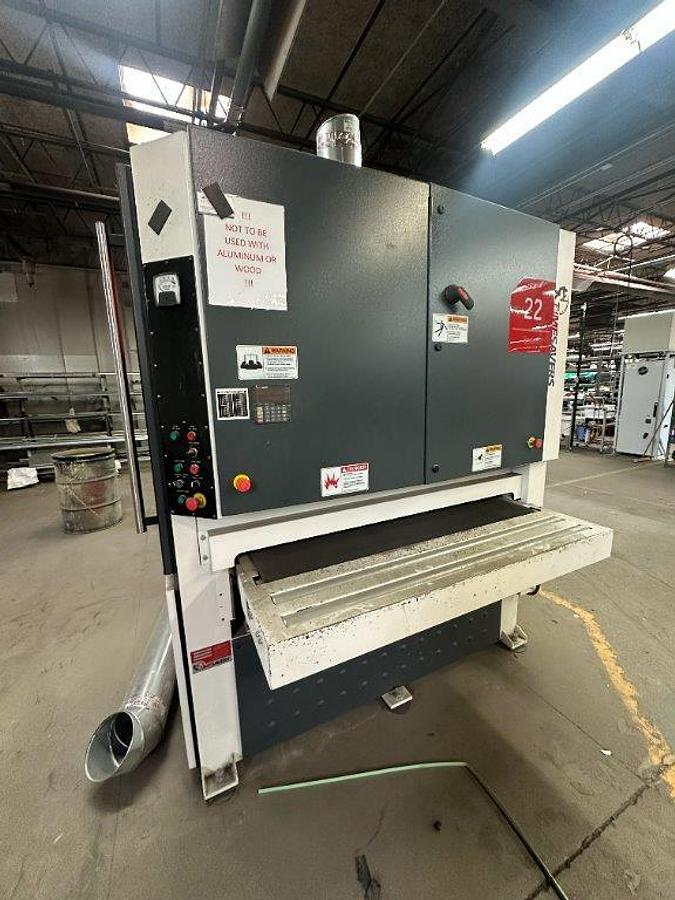 Used 2018 - 52" Timesaver Model 2211-45-0 Single Head Graining/Grinding Machine