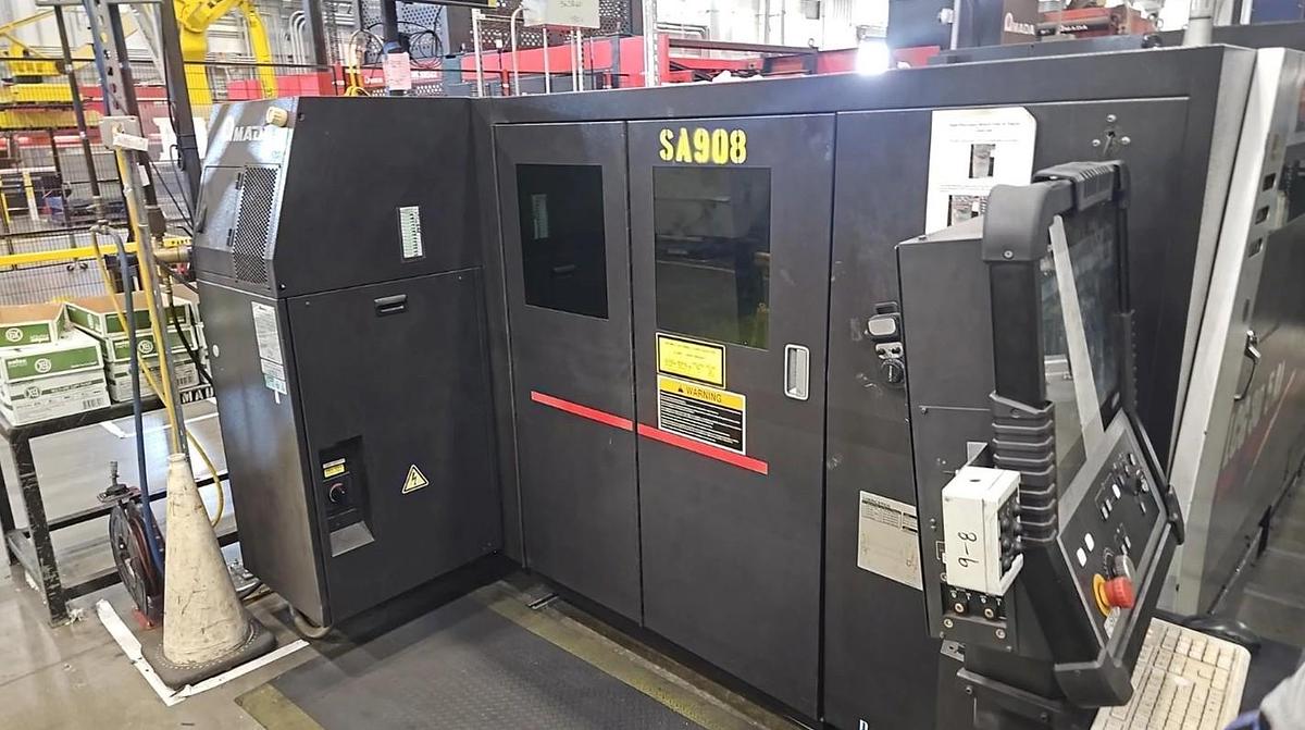 Used 2016 - 2,000 Watt Amada LCG-3015AJ CNC Fiber Laser