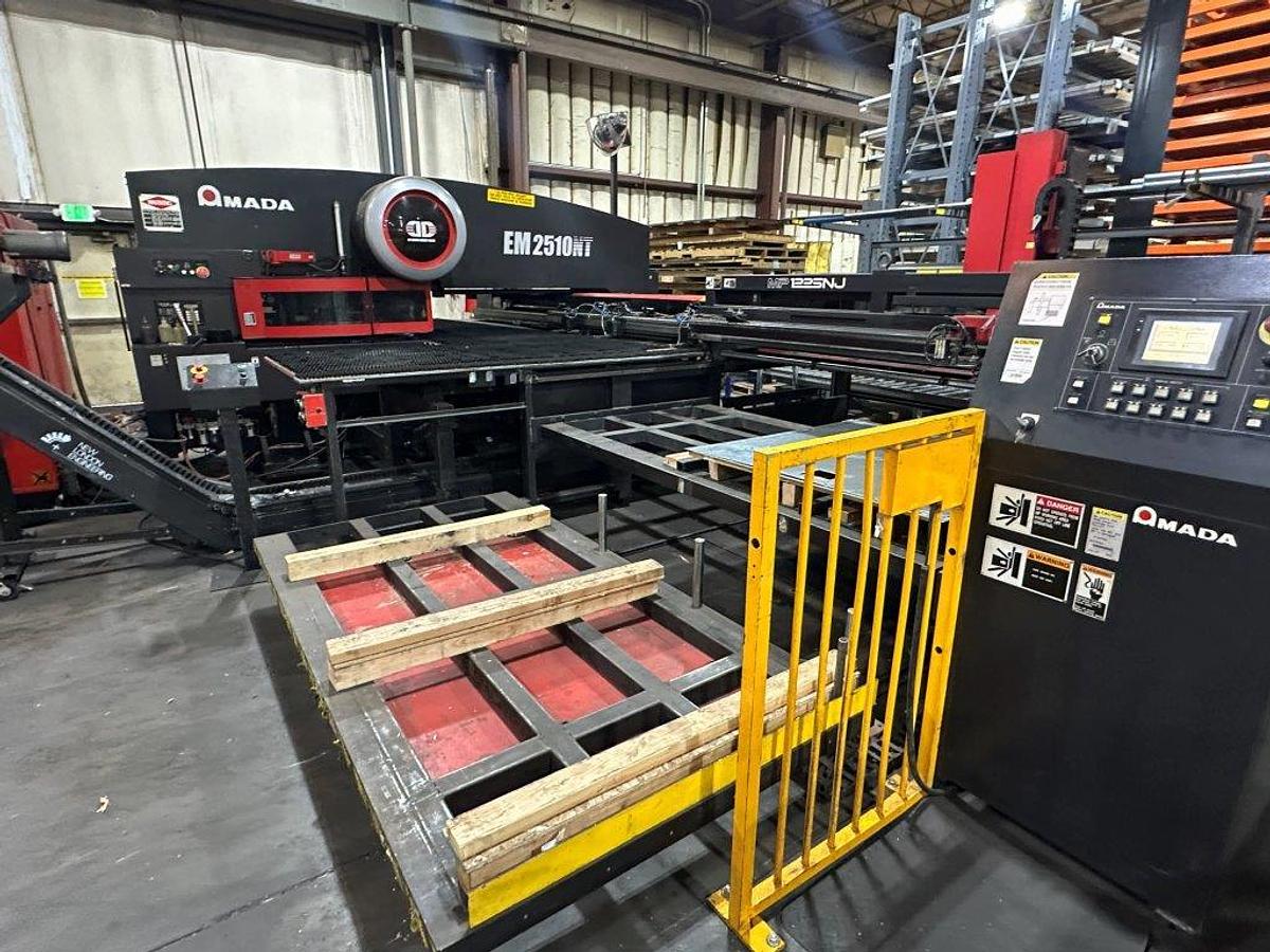 Used 2006 - 22 Ton Amada EM-2510NT Servo Driven Turret Punch