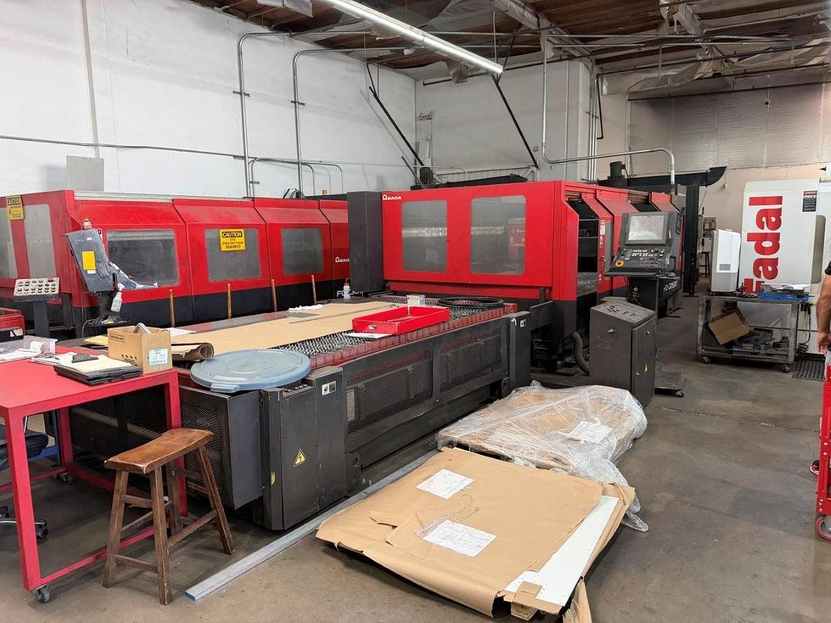Used 2005 - 4000 Watt Amada FO-3015NT CNC Laser Cutting System