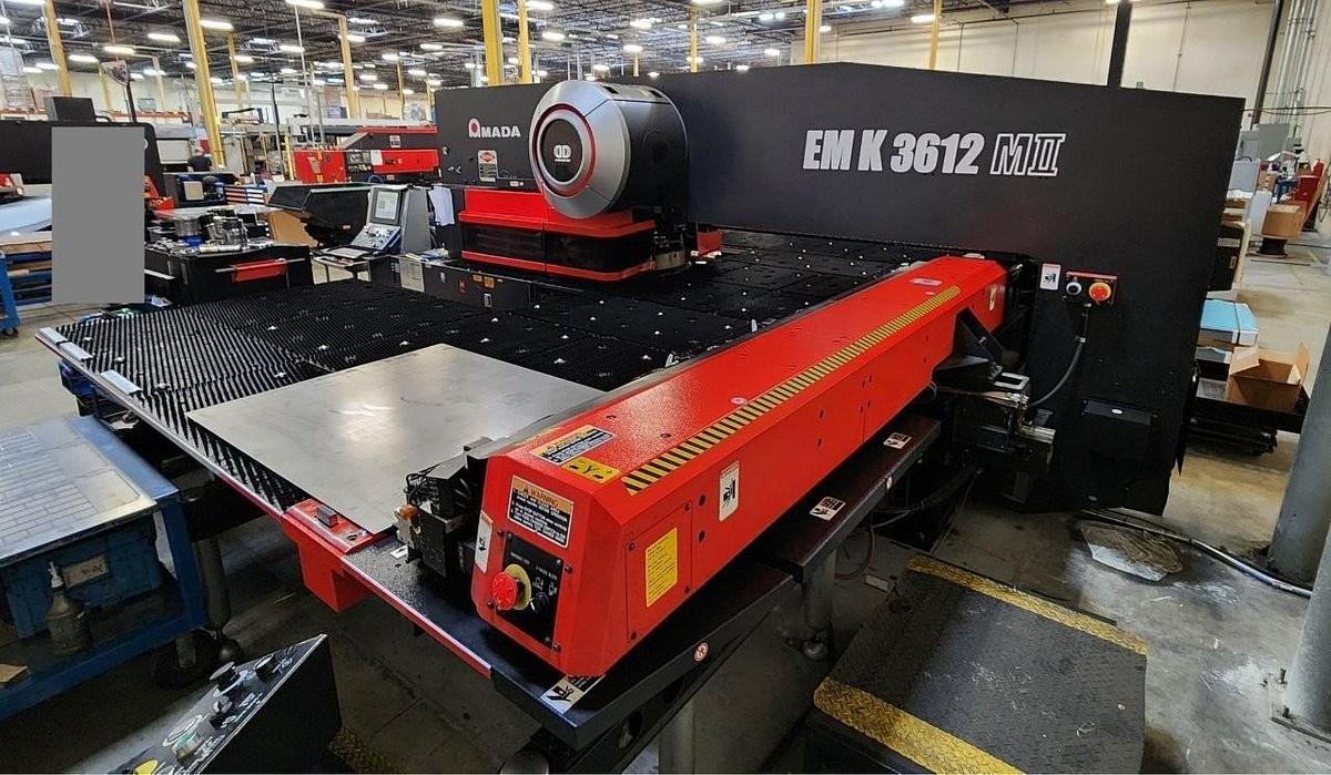 Used 2015 - 33 Ton Amada EMK-3612-MII Servo Driven Turret Punch