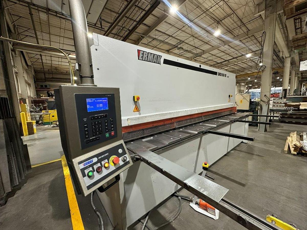 Used 2008 - 3/8" x 13' Ermak CNC Hydraulic Shear