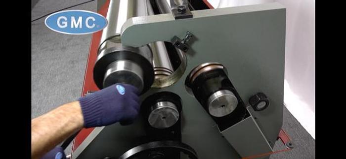 Used 1/4" x 4' GMC HBR-0425 3-Roll Hydraulic Plate Rolling Machine *NEW*