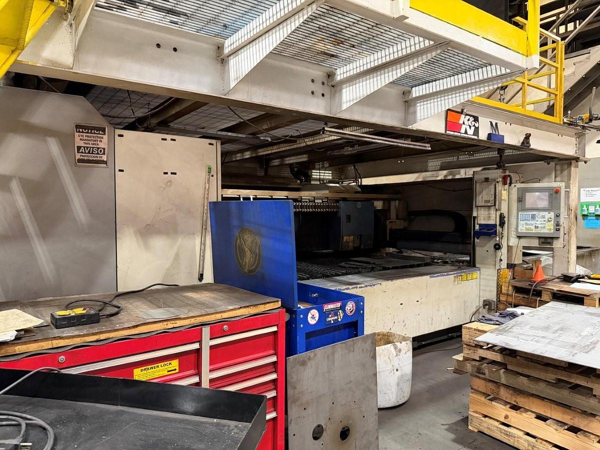 Used 2007 - 4000 Watt Mitsubishi 3015LVP CNC CO2 Laser w/Chiller & Dust Collector