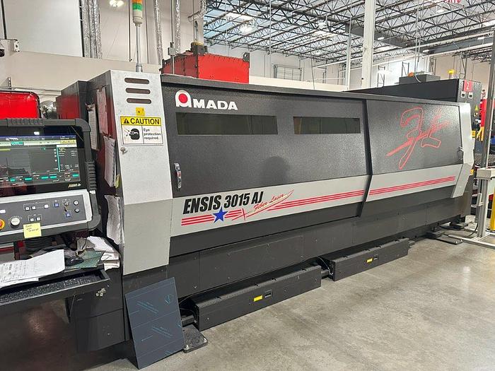 Used 2015 - 2000 Watt Amada ENSIS 3015-AJ Fiber Laser