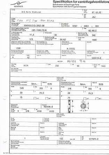 Used Active coal air filtration system with capacity of 40.000 m3/h.