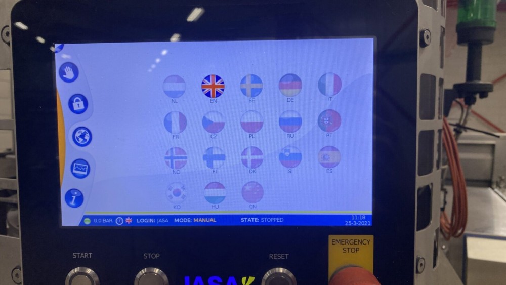 Used 2018 Jasa 350CM continuous motion vertical bagger