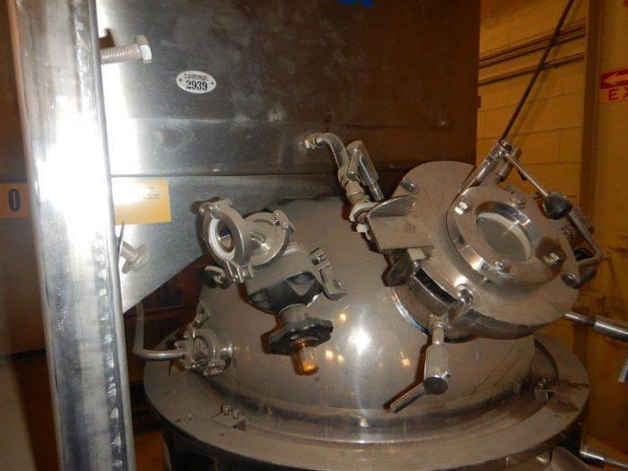 Used 40 GALLON (150 LITER) OLSA VACUUM HOMOGENIZER MIXER - 316L S/S - JACKETED