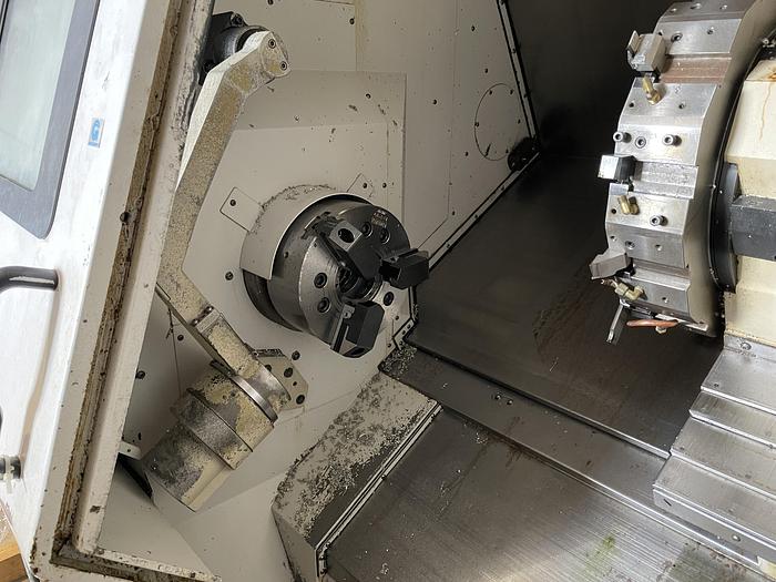 Used MAZAK QUICK TURN NEXUS 300 II CNC LATHE WITH MAZATROL MATRIX VOICE ADVISER CONTROLLS