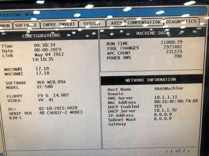 Used 2012 HAAS EC500