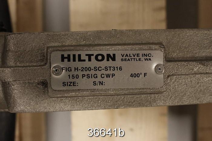 Used Hilton 8" Hand Operated Knife Gate Valve #36641