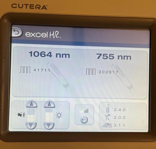 Used 2017 Cutera Excel HR 1064/755 NM laser Hair removal, Pigmented & Vascular Lesions , Laser Genesis