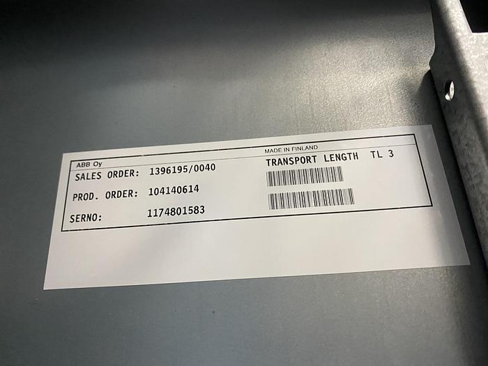 Used ABB DRIVE SYSTEM ACS880 (UNUSED NEW SURPLUS) MANUFACTURED 2018 SECTION 1 OF 4