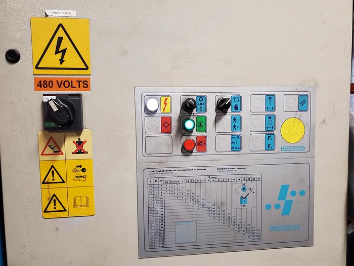 Used 7' GASPARINI "XB502000" 50TON 4AXIS CNC HYDRAULIC PRESS BRAKE