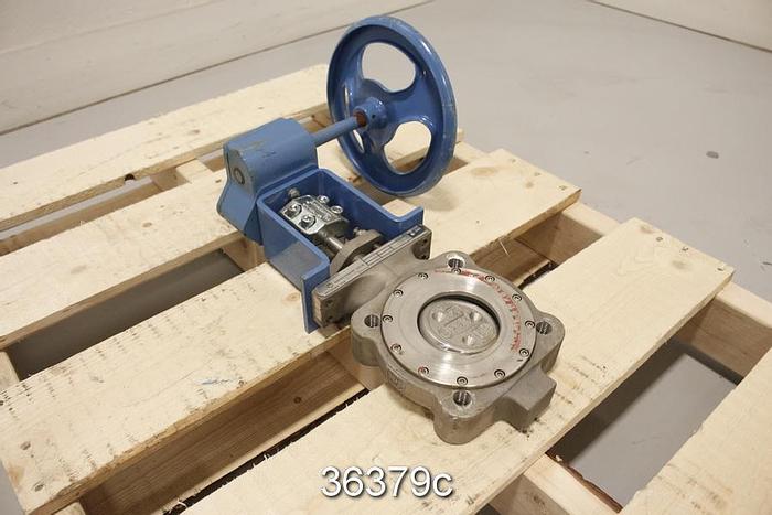 Used Neles Jamesbury 815L-11-3600-MT 3" Hand Operated Butterfly Valve #36379