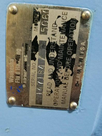 Refurbished Waukesha 5060 Stainless Steel Pump