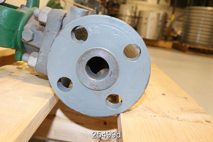 Unused Fisher EZ Steam Control Valve, 1", Ez Body Style, Steel Body, Stainless Steel Shaft, Stainless Steel Plug, Stainless Steel Seat, Class Cl300, Port Size 1", Travel 3/4", Type 667 Actuator, Size 30, Action Pdto, Fieldvue Dvc5010 Positioner, Unused #25499