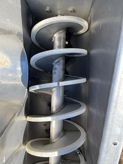 Used 14.5' Long x 11" Wide Stainless Steel Auger Screw Conveyor