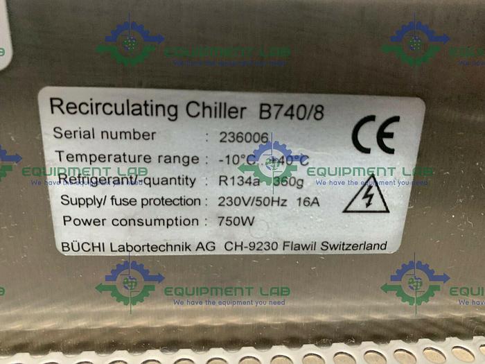 Used Buchi B-740 Recirulating Chiller, Temperature Range of -10°C to +40°C, 230V