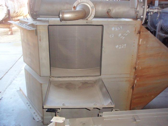 Used Screen, Parabolic, 24", 316 Stainless Steel, Twin, Andritz, Pressure #S739351