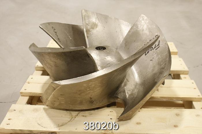 Used Goulds 3175 Pump Impeller. 18x18x22H, 21.25"x18.75" #38020