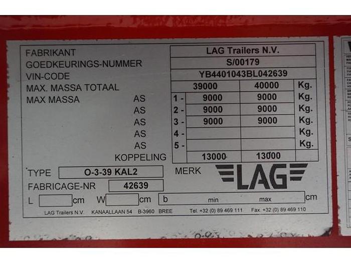 Used LAG Tipper / 38m3 / Full Aluminum / Mercedes Disc / Air suspension / Kipper