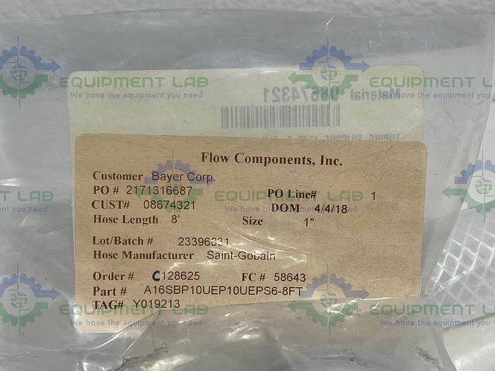 Saint Gobain  23396831 Pure-Fit SBP 1000 2"x 96" Hose 60PSI at 20°C