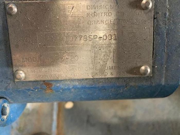 Used Sine Pump & Motor Portable Unit