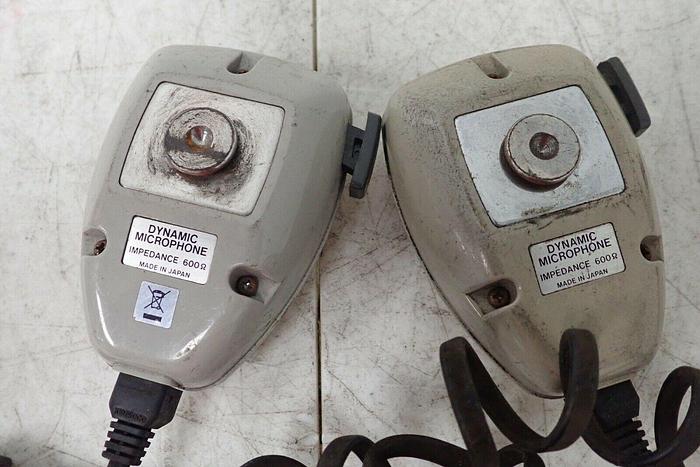 Used Lot of 2 Kenwood Dynamic Impedance 600 Ω Microphones