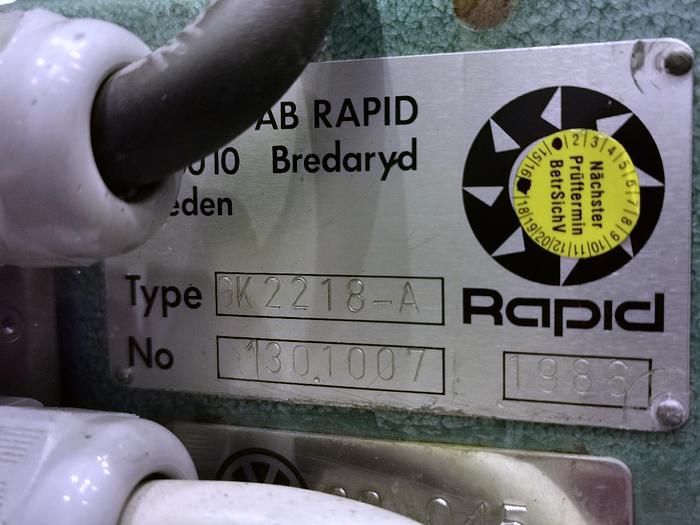 Gebraucht 1986 Plastikzerkleinerungsmaschine Kunstoffgranulat Mühle RAPID GK 2218-A