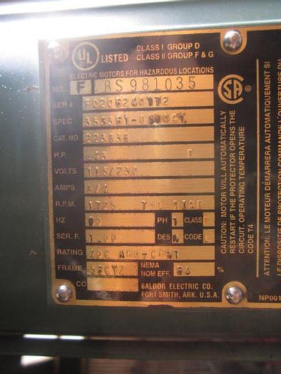 Used Tank, 75 Gallon, S/st, 30" x 26", Jkt, FV 30 PSI, TolanTank, 75 Gallon, S/st, 30" x 26", Jkt, FV 30 PSI, Tolan #S740141