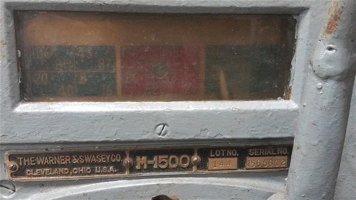 Used 1956 Warner & Swasey 4A-M1500 with 9.25" Big Bore Spindle