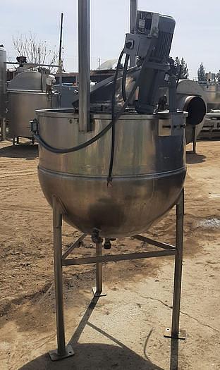 Used 150 GALLON GROEN (JOHN LENTZ) HIGH SHEAR AGITATED KETTLE - S/S - 80 PSI JACKET
