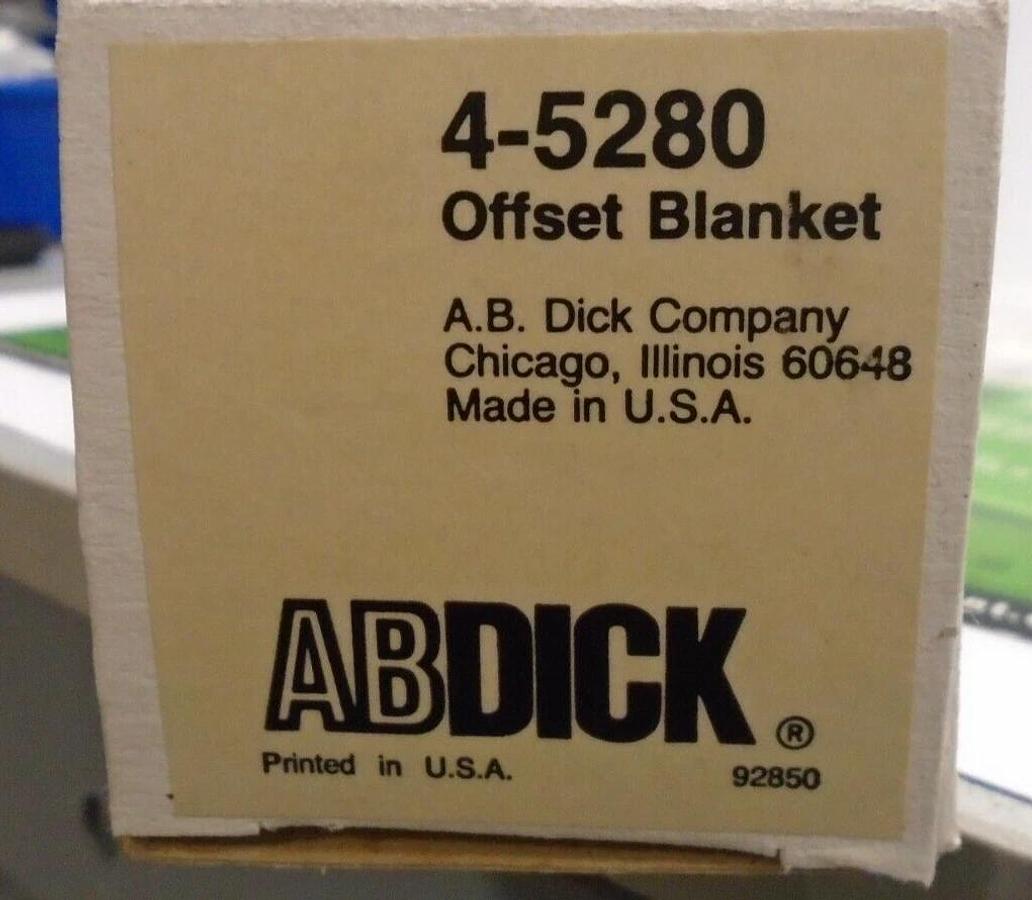 AB Dick Blanket, Part #4-5280