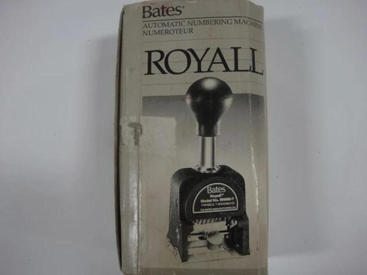 Used Royall Automatic Numbering Machine