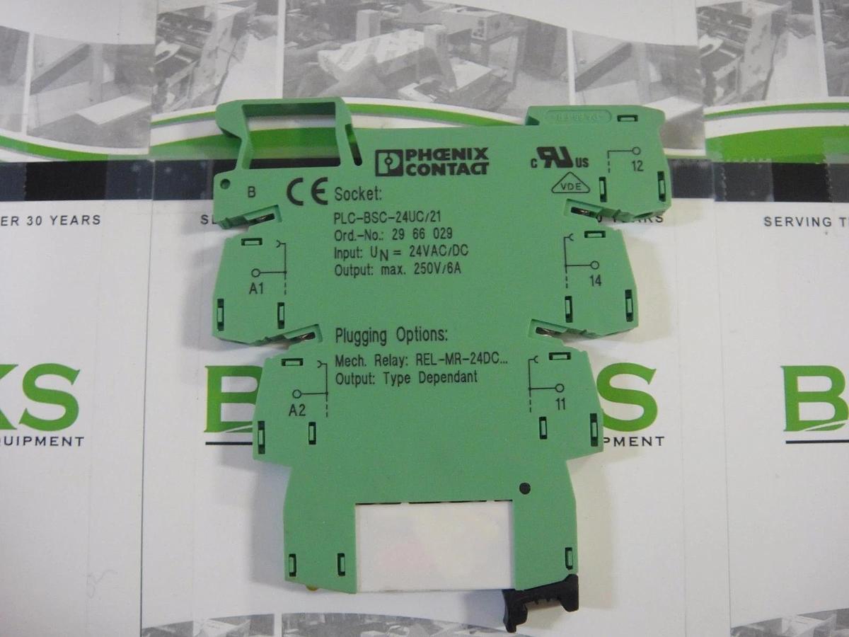 Phoenix Contact Relay Base, Part #PLC-BSC-24UC/21