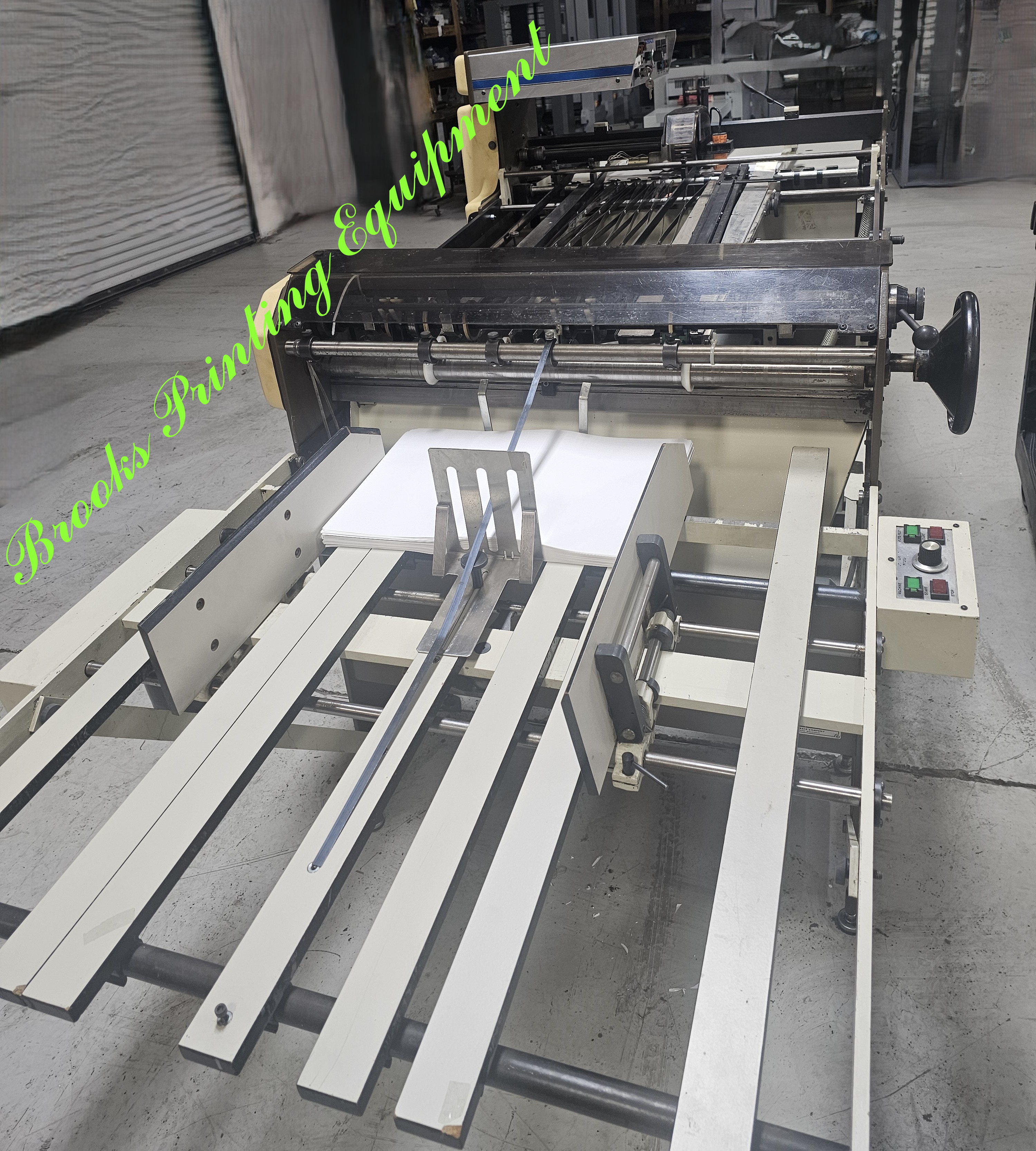 Used Rosback 240 Vacuum Pile- Feed Perf/Slit/Score Machine, Video