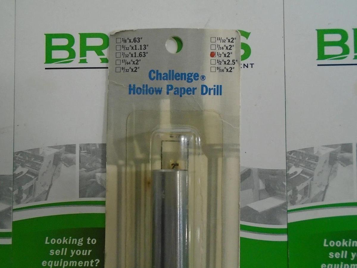 Used Challenge 1/2" Hollow  Drill Bit