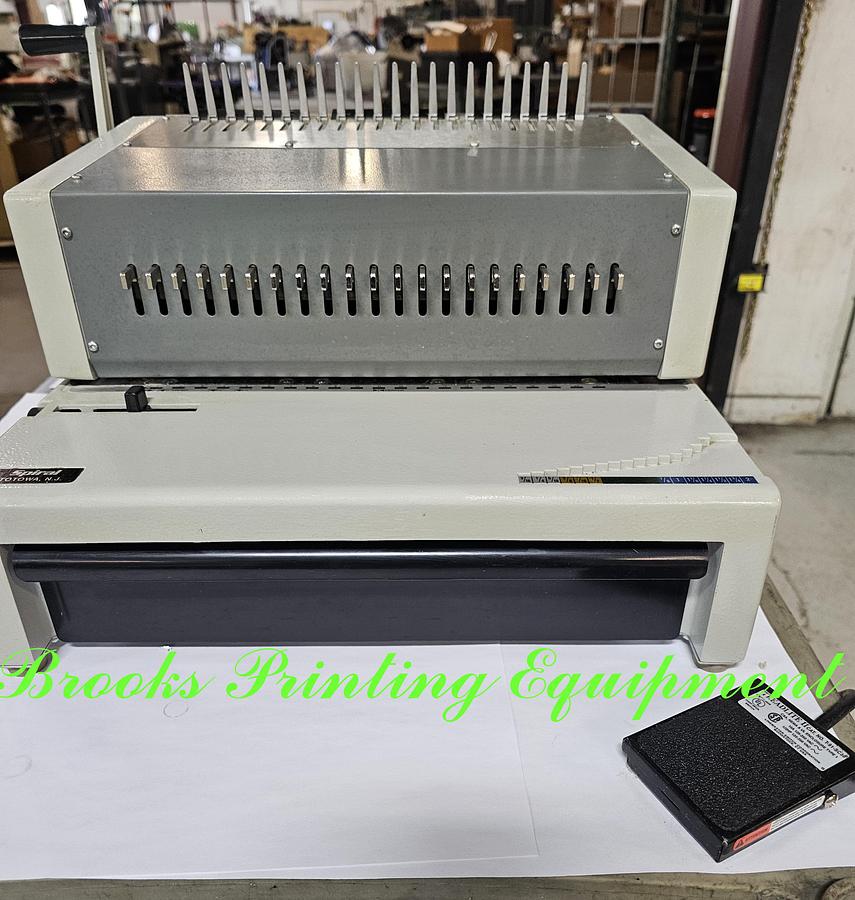 Used Ibico EPK21 Punch & Comb Binding, Video